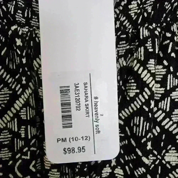 NWT Soft Surroundings Black Elastic Boho Drawstring Skirt Casual Size PM - Picture 8 of 10